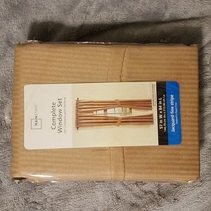 Mainstays Brown Sugar Curtain Window Set